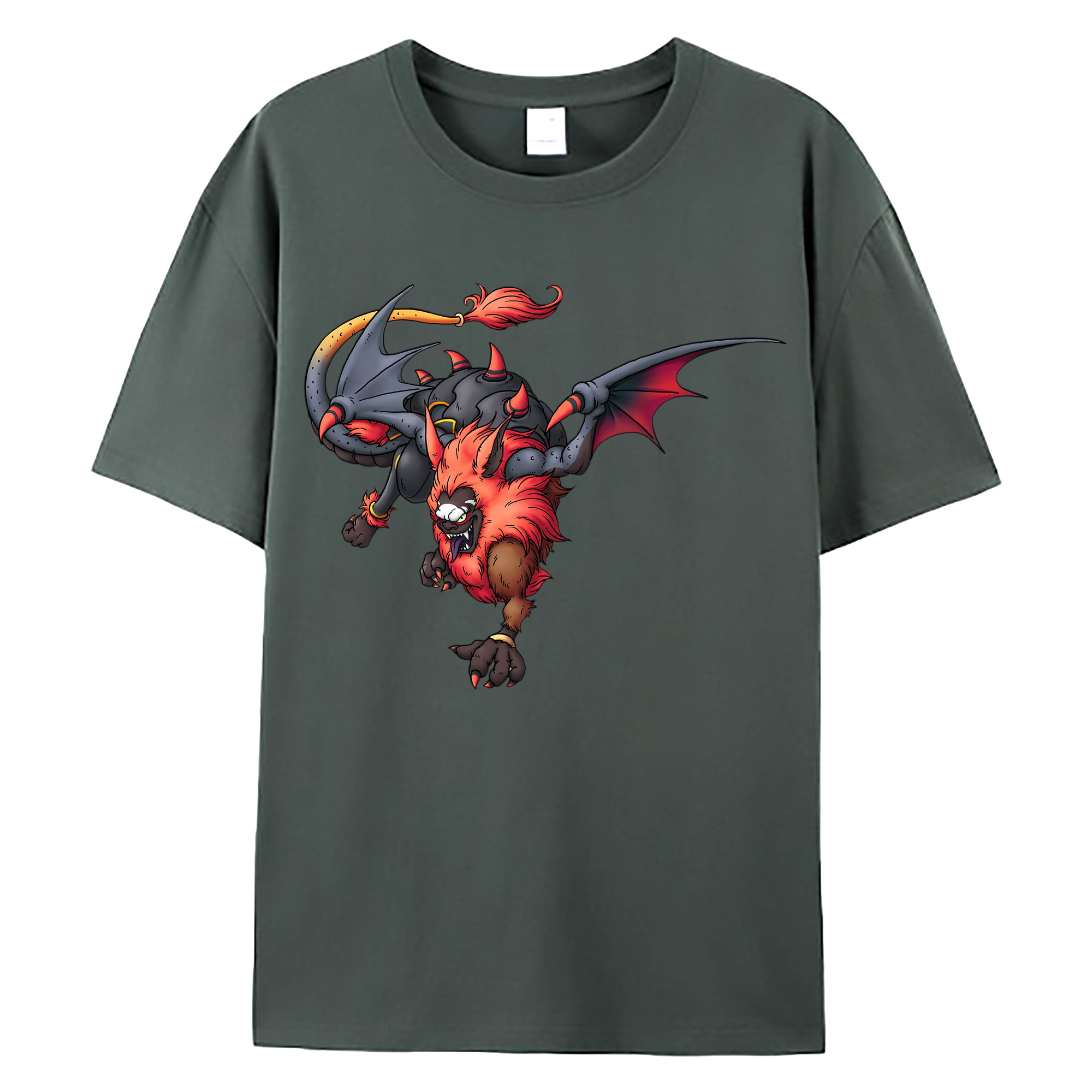 （画像用） ドラゴンクエスト Doragon Kuesuto Dragon Quest 綿100％ メンズ半袖Tシャツ｜肌触りやわらか＆通気性